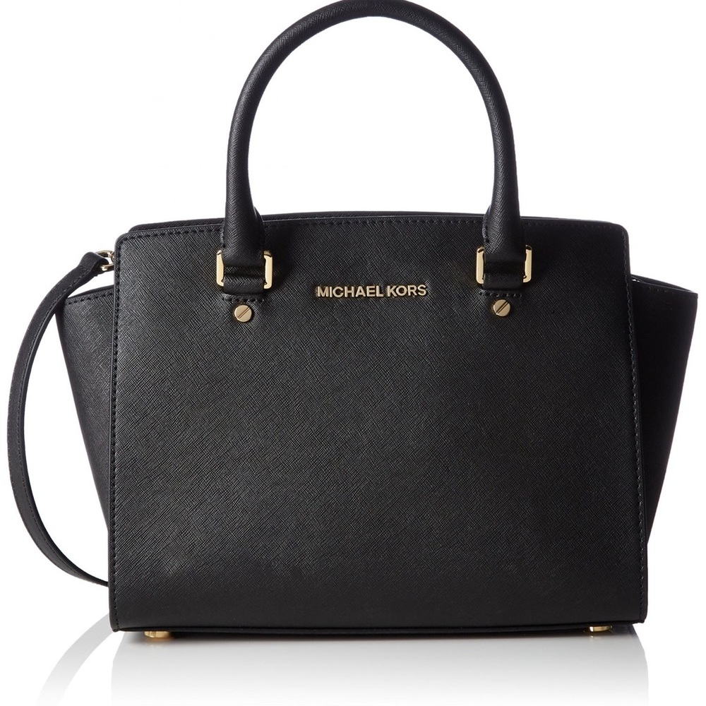 Authentic Michael Kors Selma Saffiano Med Satchel